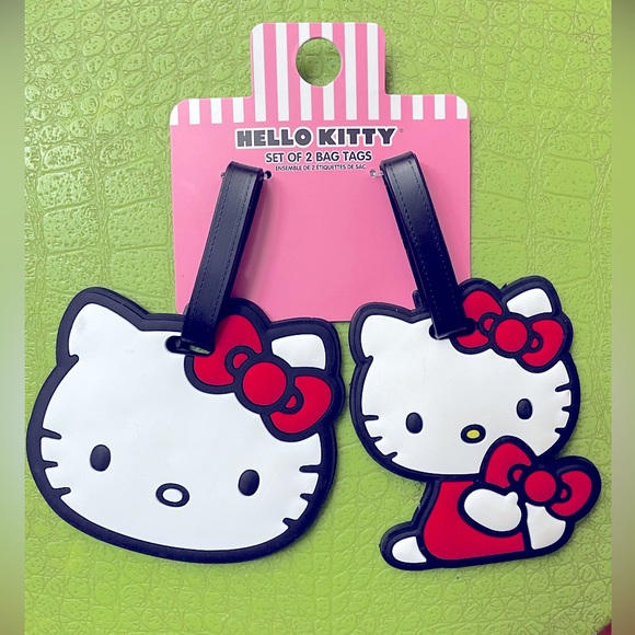 Sanrio Hello Kitty Set of 2 Luggage Bag Tags - Picture 1 of 2